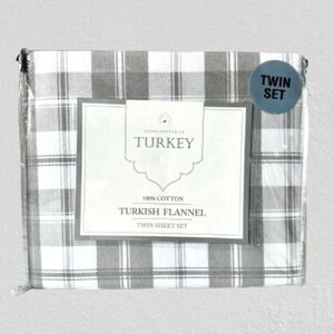 🆕100% turkish cotton flannel twin sheet set - 3 pc set - new 🆕